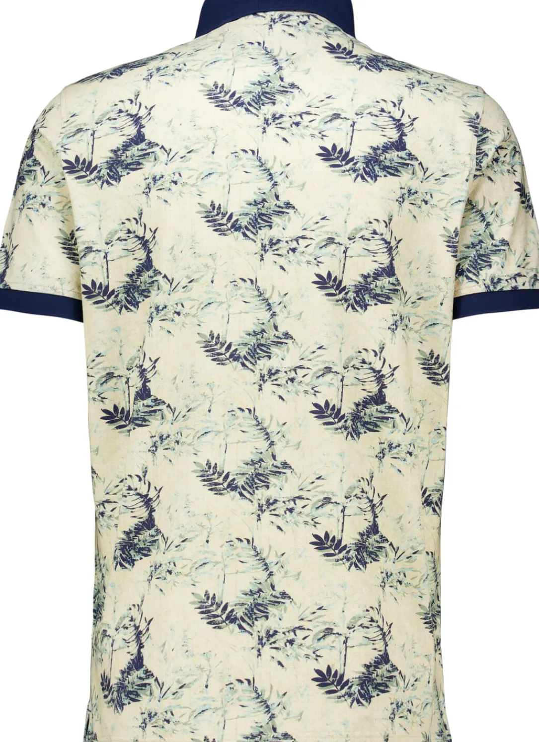 Poloshirt 3-colord Leaves Groen