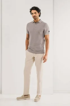 Poloshirt Knitted Beige