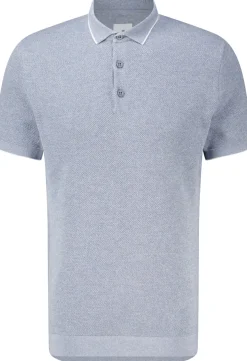 Poloshirt Knitted Blauw