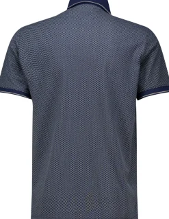 Poloshirt open Squares Beige