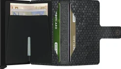 Portemonnee Miniwallet Hexagon Zwart