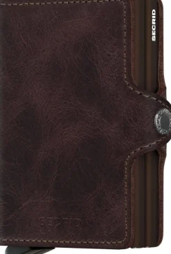 Portemonnee Twinwallet Vintage Donkerbruin