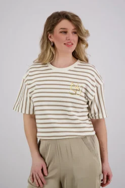 Pullover Lotte Stripe Bruin