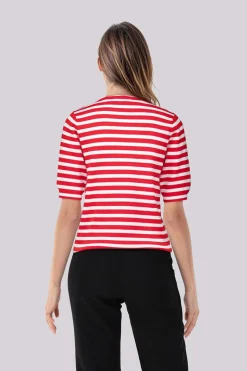 Pullover Luna Stripe  Roze
