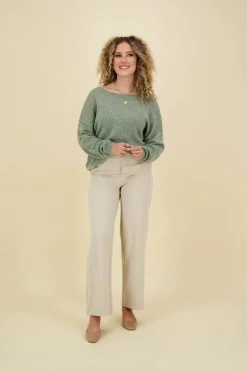 Pullover Mik Mohair Groen