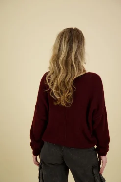 Pullover Mik Mohair Rood