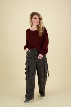 Pullover Mik Mohair Rood