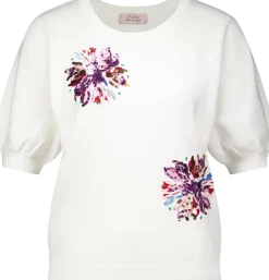 Pullover Omira Flower Wit