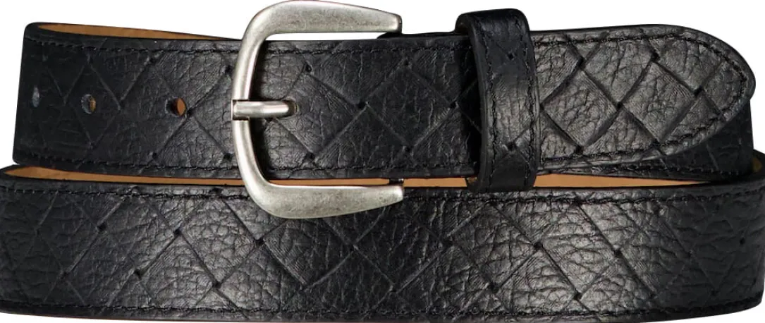 Riem Francis Woven Grain Zwart