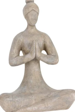 Sculptuur Dame Yoga Grijs