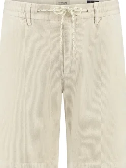 Short Logan Lt. Wide Ribcord Grijs