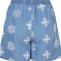Shorts Chambray Blauw