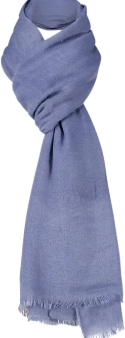 Sjaal in zachte garen Blauw