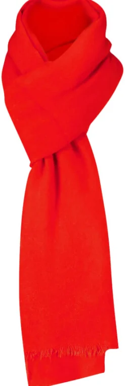 Sjaal in zachte garen Rood