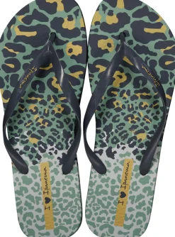 Slippers Animal Print Groen