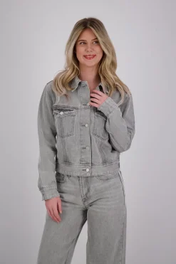 Spijkerjas Abigale Grijs