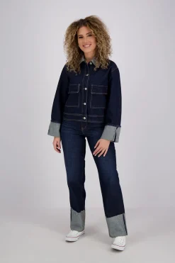 Spijkerjas Maria Blauw