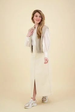 Spijkerok Phelina Ida Beige