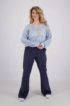 Sweater Ajour Blauw
