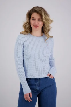 Sweater Co Cable  Blauw