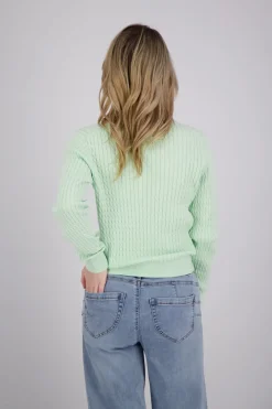 Sweater Co Cable  Groen