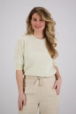 Sweater Gathering Beige