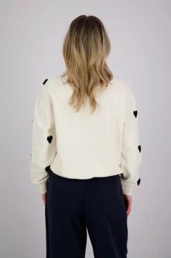 Sweater hearts terry Bruin