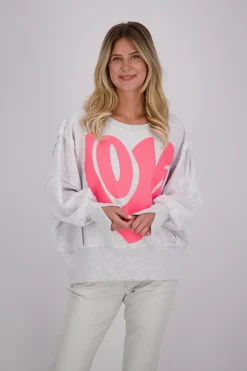 Sweater Love Grijs