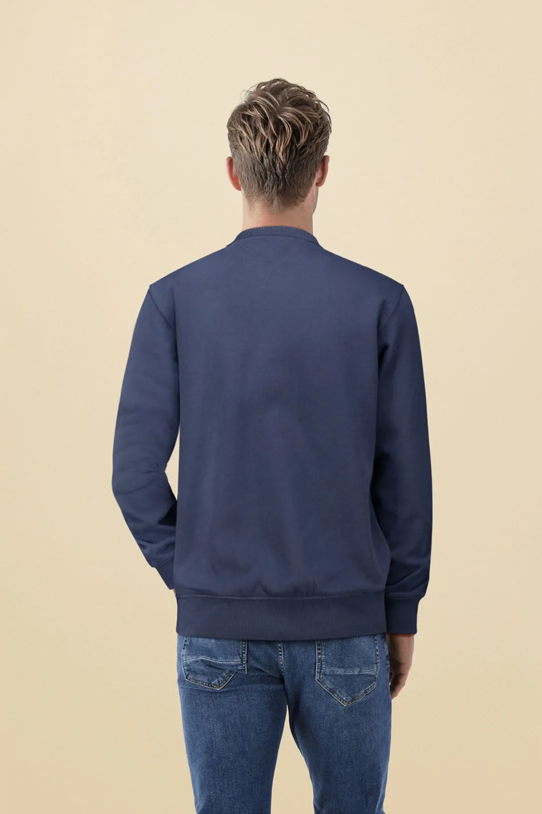 Sweater Monotype Label Blauw
