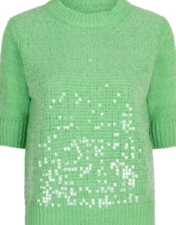 Sweater Sequins Groen