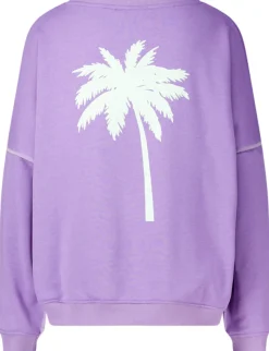 Sweater Smile Palm Lila