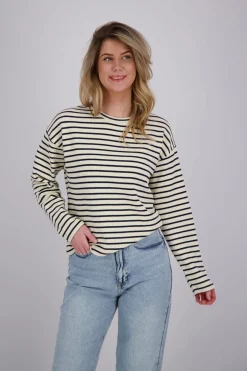 Sweater Striper Blauw
