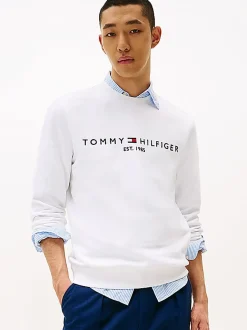 Sweater Tommy Logo Wit