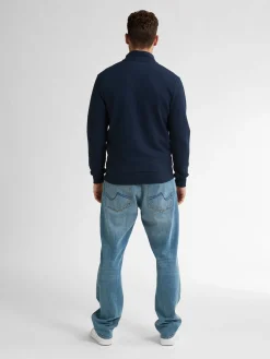 Sweater Zip Blauw