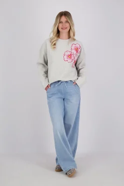 Sweaters Floral Grijs