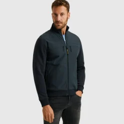 Sweatvest Mixed Padded Blauw