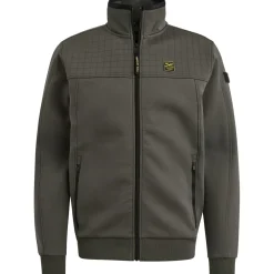 Sweatvest Spacer look Groen