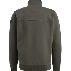 Sweatvest Spacer look Groen