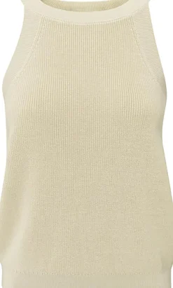 Tanktop met hoge hals Bruin