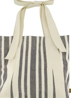 Tas Met Strik Gestreept Blauw