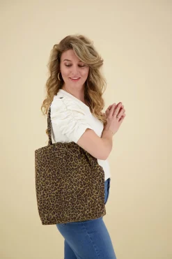 Tas Mia Suede Bruin