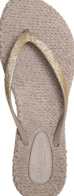 Teenslipper Glitter Donker Grijs