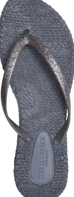 Teenslipper Glitter Grijs