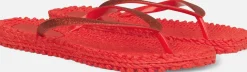 Teenslipper Glitter Rood