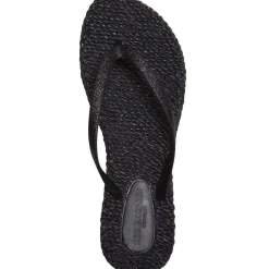 Teenslippers With Glitter Zwart