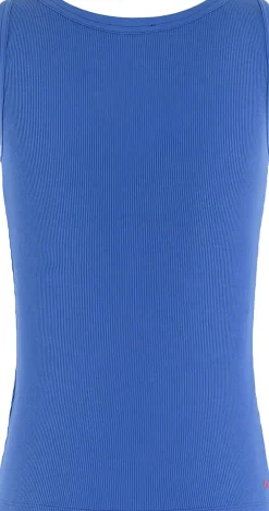 Top Ribby Blauw