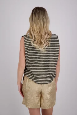 Top Stripe Zwart