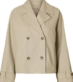 Trenchcoat Cilo Kort Beige