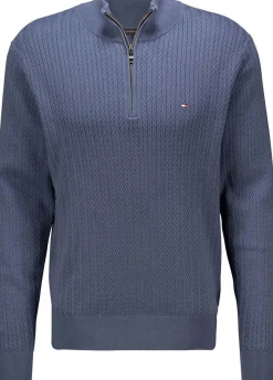 Trui Herringbone Structure Blauw