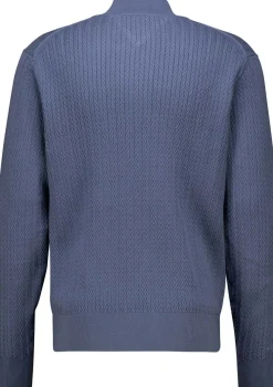 Trui Herringbone Structure Blauw